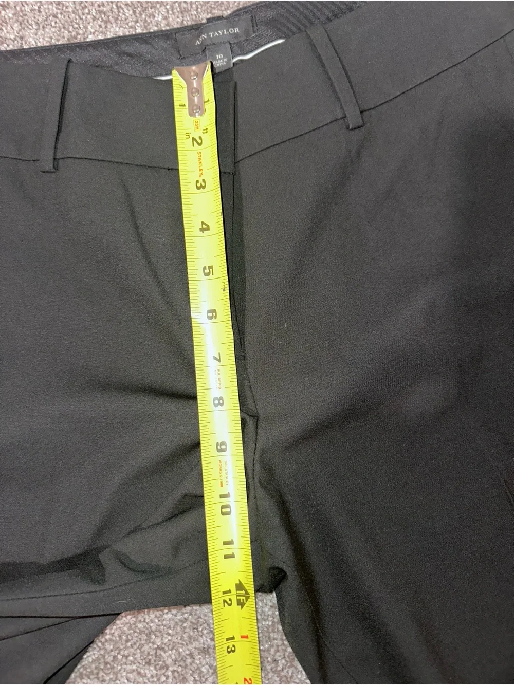 Ann Taylor Black Straight-Leg Dress Trousers NWOT Sz 10